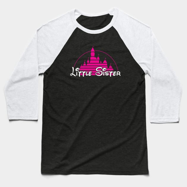 Little Sister Baseball T-Shirt by old_school_designs